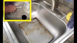 How to Remove RUST Stains on Metal SINK (Clean Aluminum Stainless Steel Kitchen Bathroom Rusty Spots