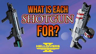 What's the difference between SHOTGUNS in Helldivers 2?