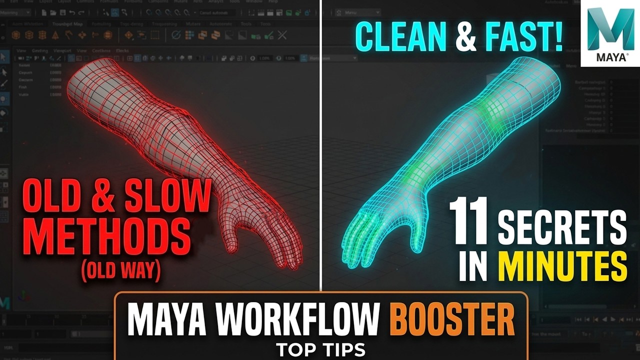 Powerful Maya 3D Modeling Secrets in Minute #mayatutorial - YouTube