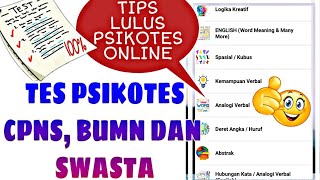 PSYCHOLOGY TEST CPNS BUMN SWASTA AND RECOMENDED APLICATION screenshot 1