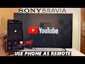 How To Use Smartphone as Remote Control On Sony Smart TV