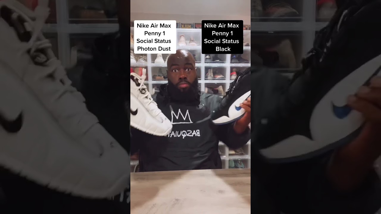 Nike Air Max Penny 1 Social Status Photon Dust VS Black SNEAKER BATTLE 