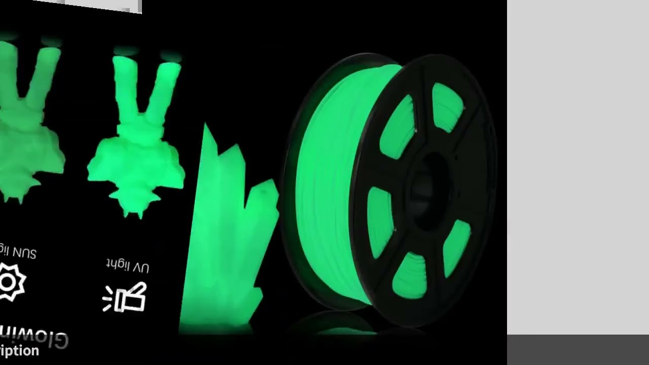 Best Seller PLA Filament Glow In Dark 1KG/ Spool 1.75mm Filament Pri