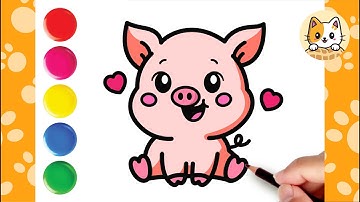 How to Draw a Cute Pig Easy Step by Step
