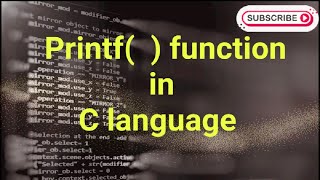 Introduction to C chapter 10 lec 1 in Urdu/Hindi|F.Sc. II| standard I/O| Printf ( ) #clanguage #ics