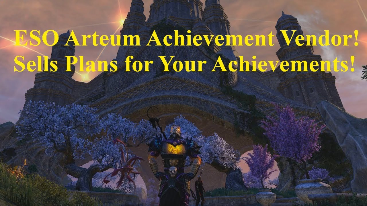 ESO Arteum Achievement Vendor! Amazing Furnishing Plans for Your
