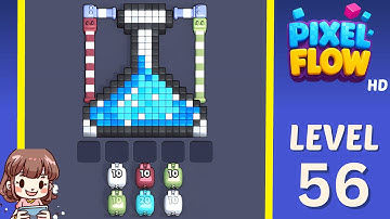 Pixel Flow Level 56 Solution Walkthrough