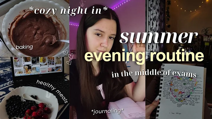 summer evening routine 2024🌸 cozy night in, finals week, romanticizing life