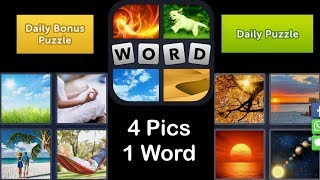 4 Pics 1 Word - Singapore - 25 August 2019 - Daily Puzzle + Daily Bonus Puzzle - Answer -Walkthrough screenshot 1