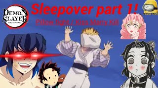 Demon Slayer sleepover part 1! | Pillow fight/Kiss Marry Kill | Titanic Texts | Demon Slayer sleepover part 1! | Pillow fight/Kiss Marry Kill | Titanic Texts |