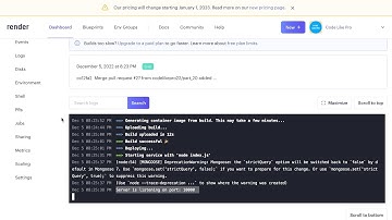 Heroku Free Alternative Hosting for Nodejs Backend Server  (Render) platform Github, subFolder, Repo