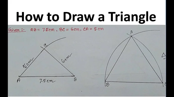 How to draw a triangle with given sides