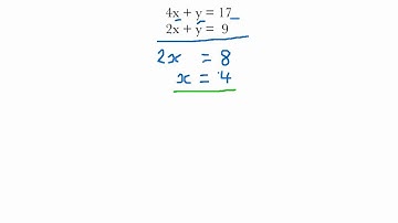 Solving Linear Simultaneous Equations Part 1