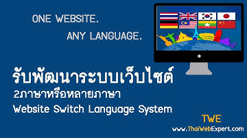 รับพัฒนาระบบเว็บไซต์ 2 ภาษาหรือหลายภาษา (Website Switch Language System)