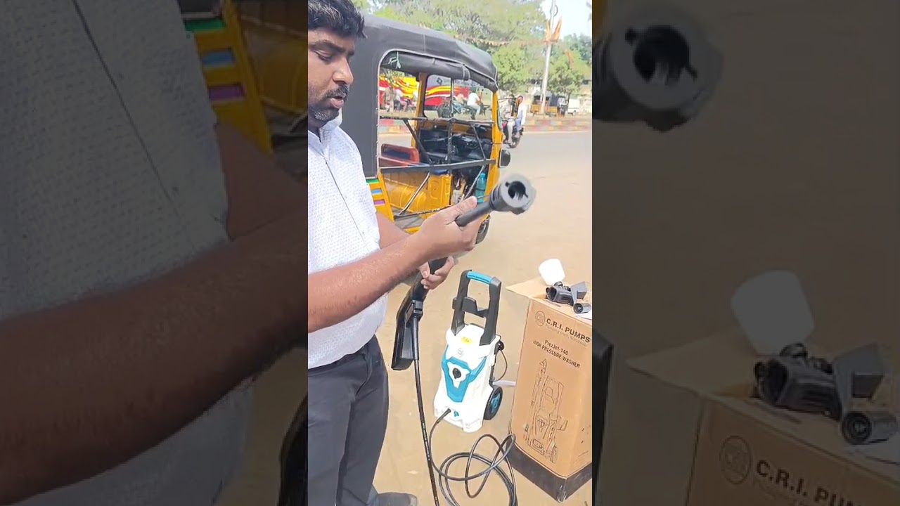 High pressure portable washers- best for washing car & bike windows & building exterior cleaning 