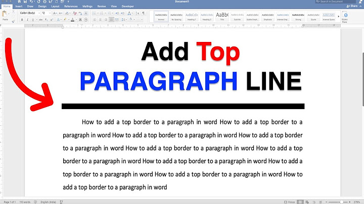 Microsoft word write a paragraph from top to down năm 2024