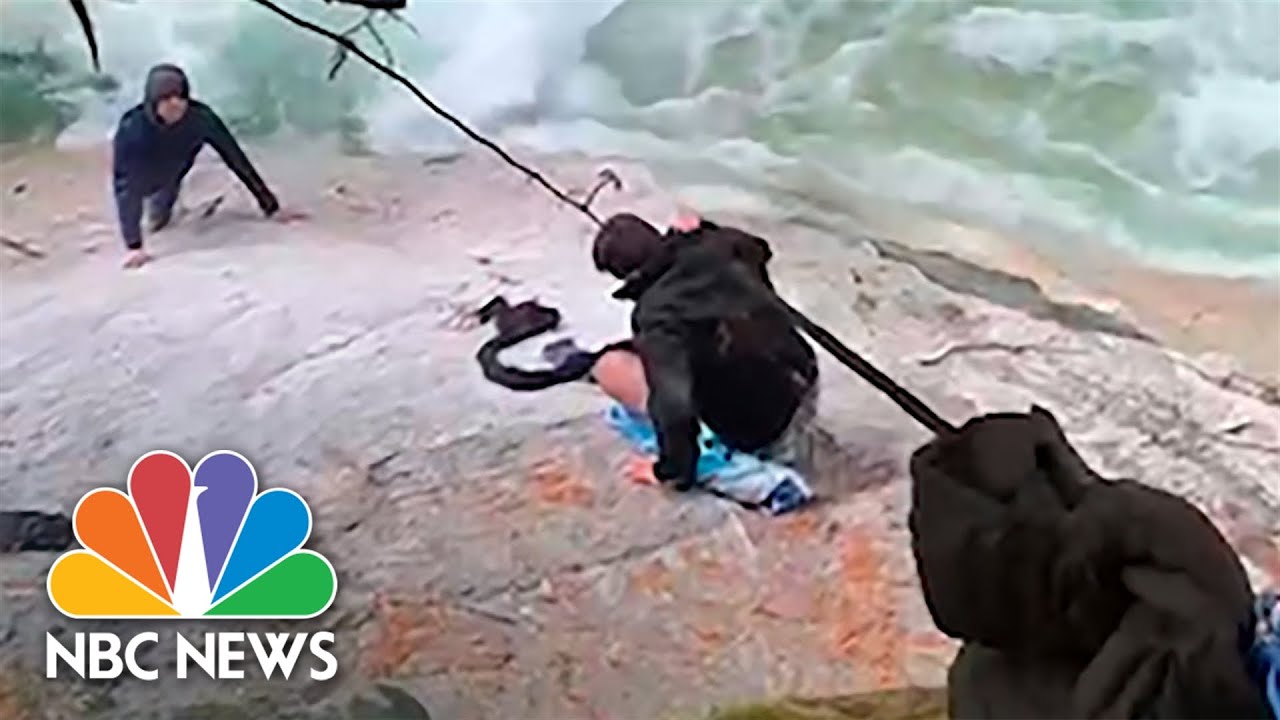 Watch: Video Shows Sikh Men Using Turbans To Rescue Hikers At Canada Waterfall