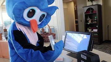 Self-checkout at WFPL