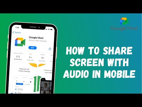 Video How to Share Screen on Google Meet with Audio in Mobile - youtube
