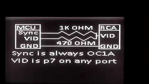 Arduino TVout Library test