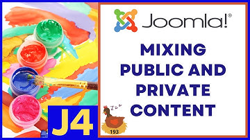 Mixing Public and Private Content in Joomla - 👀 WMW 193