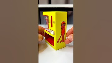 DIY Working TUNG TUNG TUNG SAHUR Vending Machine with Paper | Paper Craft Ideas #shorts #papercraft