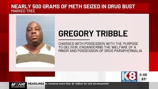 Investigators seize nearly 500 grams of meth in Marked Tree drug bust
