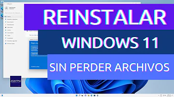¿Cómo puedo reinstalar Windows 11 y conservar los archivos?