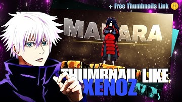How To Make Thumbnail Like XENOZ ( in Picsart) + Free Thumbnail Pack and link 🔗