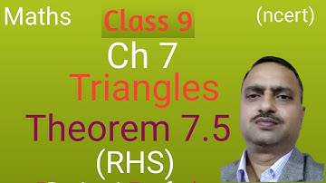 Theorem 7.5 RHS class 9 maths ncert