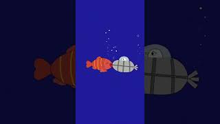 fish and submarine #kiss #loveatfirstsight #ocean #underwater #submarine #fish #affection #friends