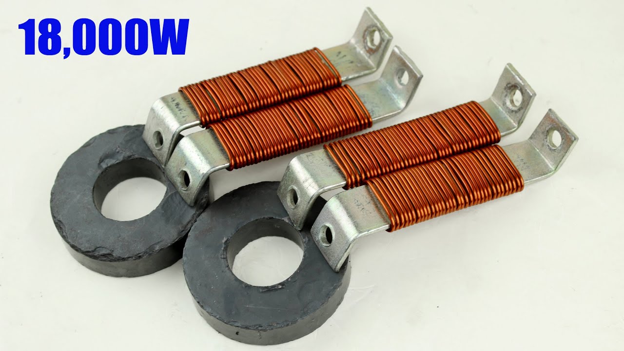 I make 18000W Electric Generator 220V Motor High Power Capacitor Free Energy Generator