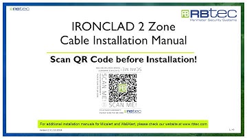 IRONCLAD Fence Alarm System - Sensor Cable Installation