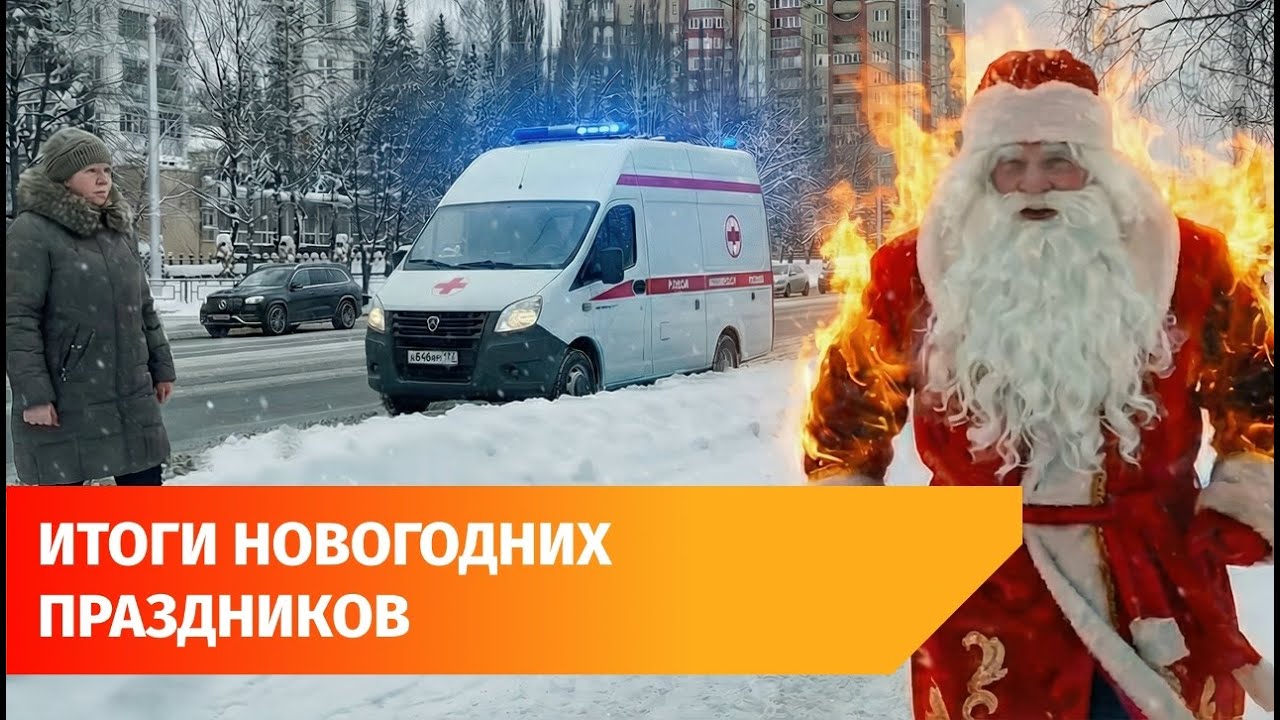Горящий Дед Мороз, тракторы в озере и аварии  Чем запомнились праздники в Башкирии