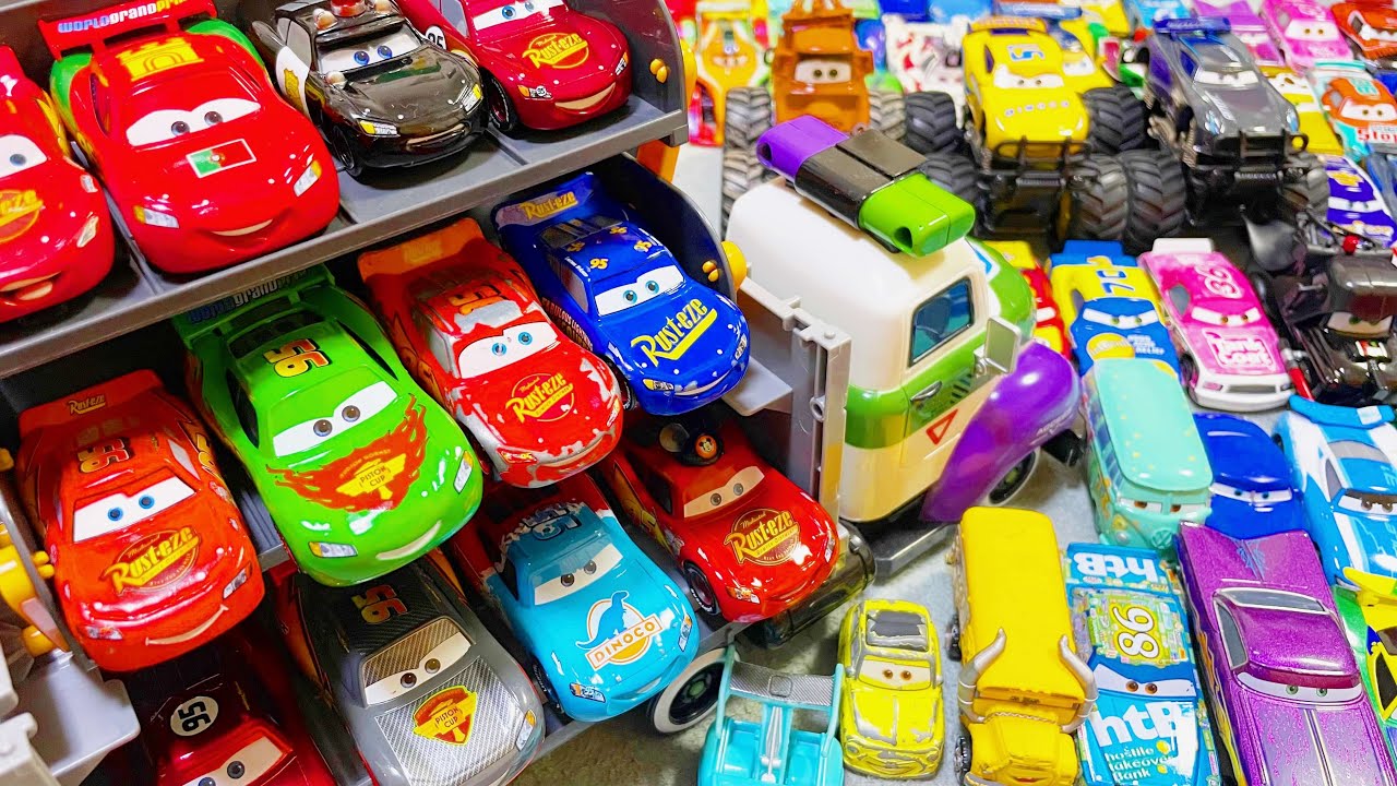 Tomica] Lots of Lightning McQueen and over 30 friends! - YouTube