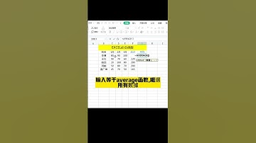 Excel常見函數之求和，求平均值！