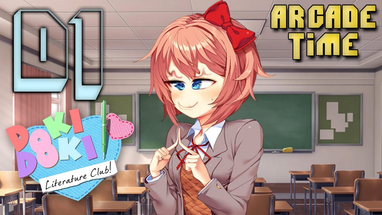 Doki Doki Literature Club: Sign Me Up! - Part 1 - Arcade Time - YouTube