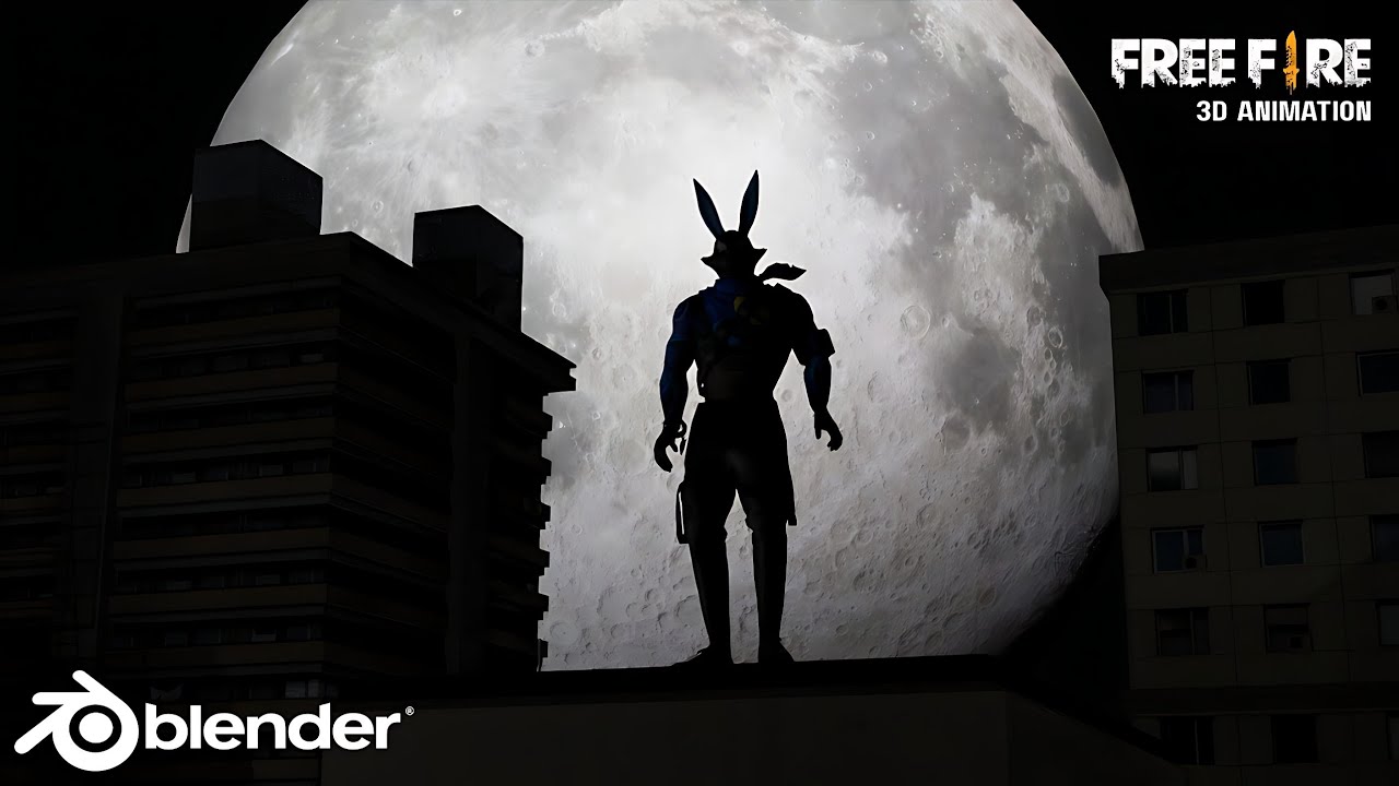 White444 vs Redbunny 😈 Free Fire 3D Animation 🔥 blender animation video