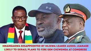 MNANGAGWA DISAPPOINTED BY MLISWA AUDIO, LEAKAGE CAN DERAIL PLANS TO FIRE GEN CHIWENGA AT CONGRESS