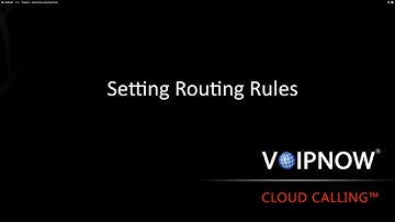 Tutorial 4 - How-to Set up Routing Rules