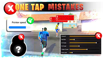 Headshot mistakes ❌ || Free fire headshot setting in tamil || One tap sensitivity 🔥