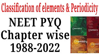 Classification of elements and Periodicity in properties class 11 NEET pyq last 35 years screenshot 2