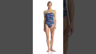 TYR Women's Fresno Crosscutfit Tieback One Piece Swimsuit | SwimOutlet.com