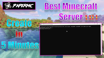 How To Create Paper 1.17.1 Minecraft Server / In 5 Minutes!! Best Server To Have!!!