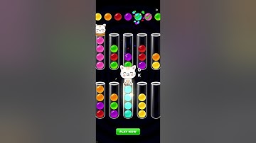 Ball Sort Color - Puzzle Game ad & demo play encore (iOS Android)