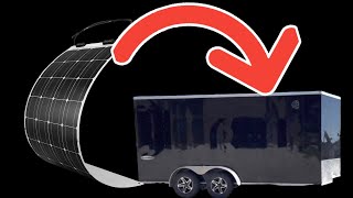 Solar Panel Installation On An Enclosed Cargo Trailer | How to install a 12v Solar Panel Kit | DIY!