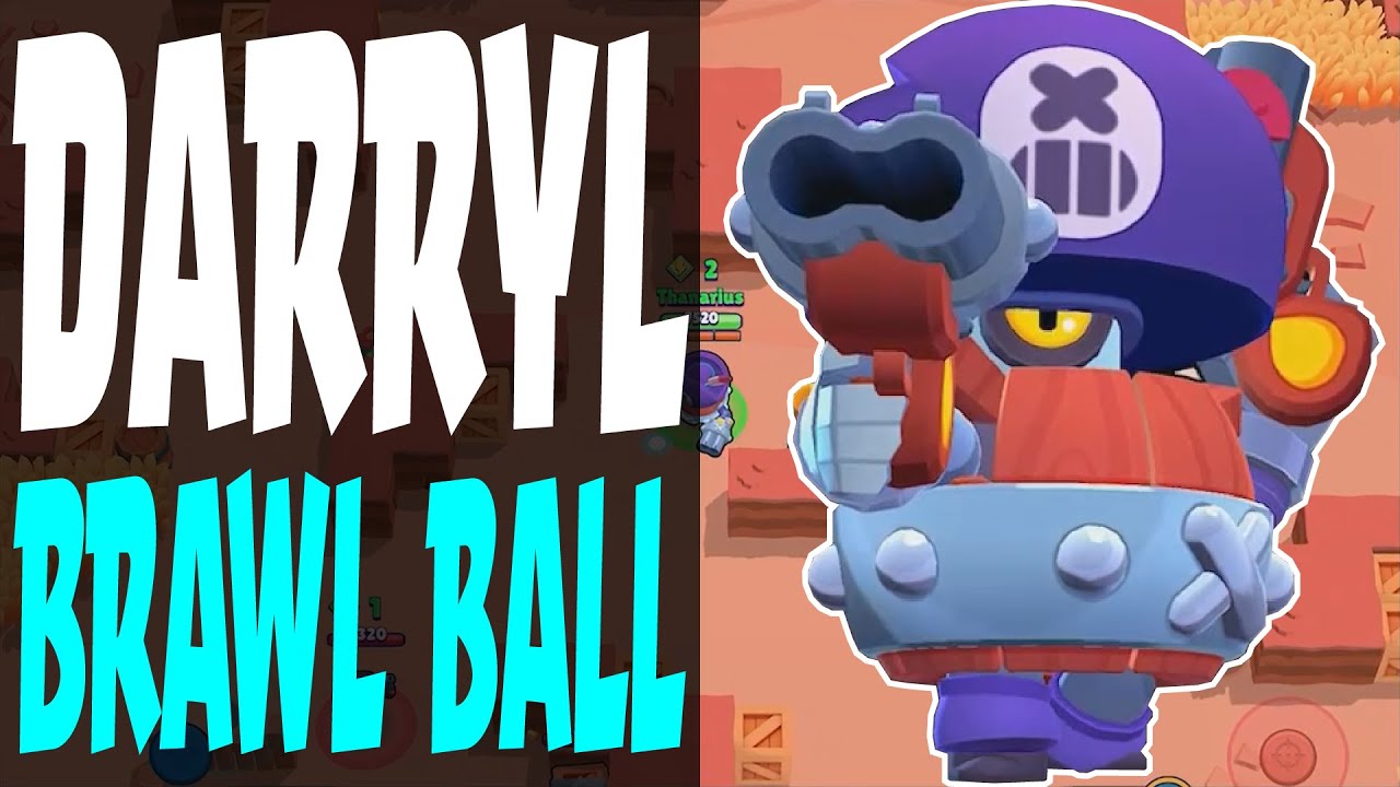 Barrel Roll Darryl In Brawl Ball Brawl Stars Youtube - pumba brawl star 58