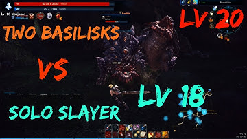 Tera - Solo Slayer vs 2 Basilisks