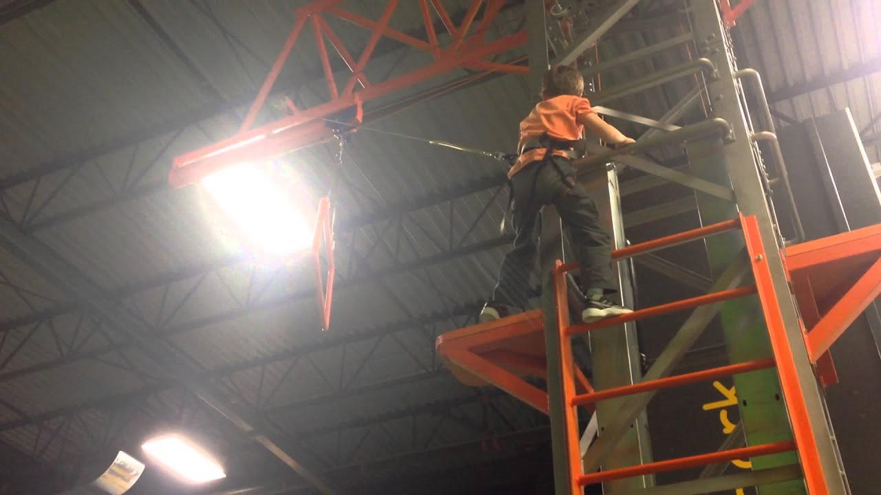 Making the Jump at the Hanger (Calgary Climbing Centre)
