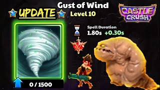 Wow 😮 Gust Of Wind Level 10 Upgrade! Castle Crush